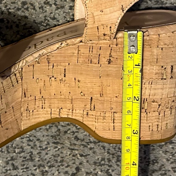 NWT Kate Spade ♠️ Jasper Cork platform Wedge Sandals - Picture 9 of 11